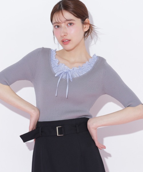 美品 ジルスチュアート JILLSTUART ショート丈長袖ニット レディース FR JILL by JILL STUART（ジルバイジルスチュアート） ニット セーター