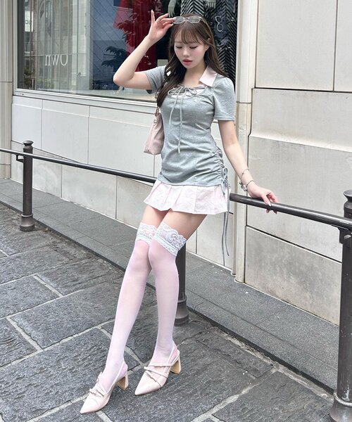OLIVE des OLIVE（オリーブデオリーブ） ワンピース 半袖 「インフル