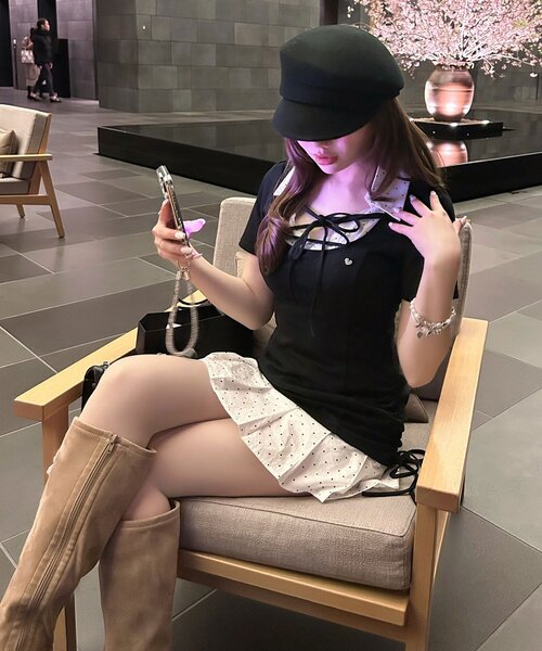OLIVE des OLIVE（オリーブデオリーブ） ワンピース 半袖 「インフル