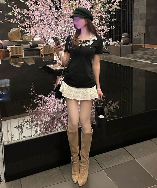 OLIVE des OLIVE（オリーブデオリーブ） ワンピース 半袖 「インフル
