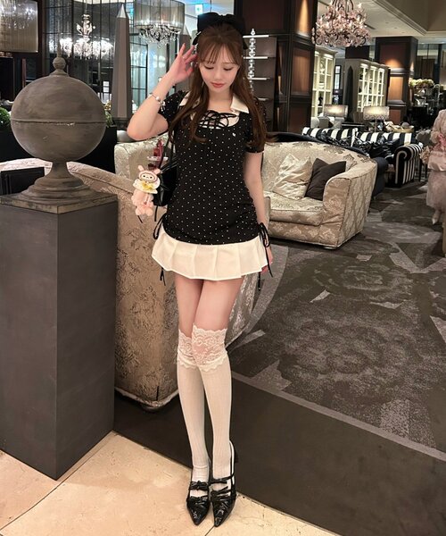 OLIVE des OLIVE（オリーブデオリーブ） ワンピース 半袖 「インフル