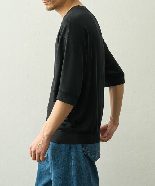 トップス wrapinknot wool POLO-SHIRT / BLACK International Gallery BEAMS（インターナショナルギャラリー ビームス