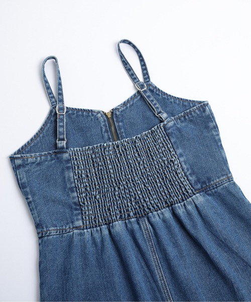「La-gemme」 サロペットスカート L ブルー レディース_画像6