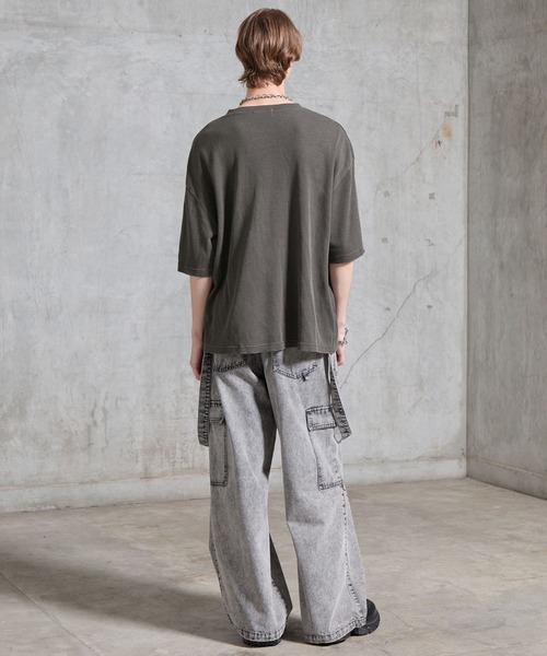 SERACE ヘンリーネック tシャツ 「SERACE」Vintage waffle thermal
