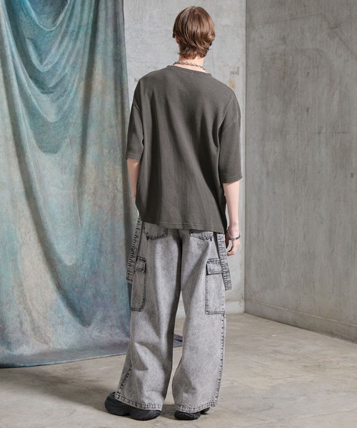 SERACE ヘンリーネック tシャツ 「SERACE」Vintage waffle thermal