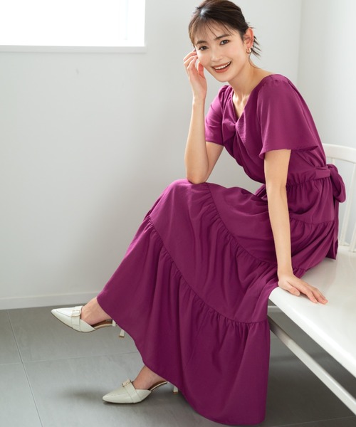 「MISCH MASCH」 半袖ワンピース M ブラック レディース_画像5