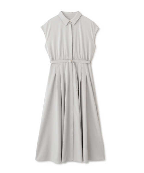 「NATURAL BEAUTY BASIC」 シャツワンピース SMALL グレー レディース_画像3