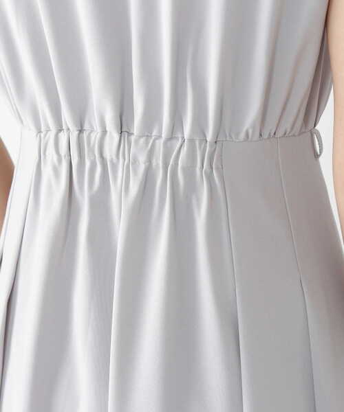 「NATURAL BEAUTY BASIC」 シャツワンピース SMALL グレー レディース_画像4