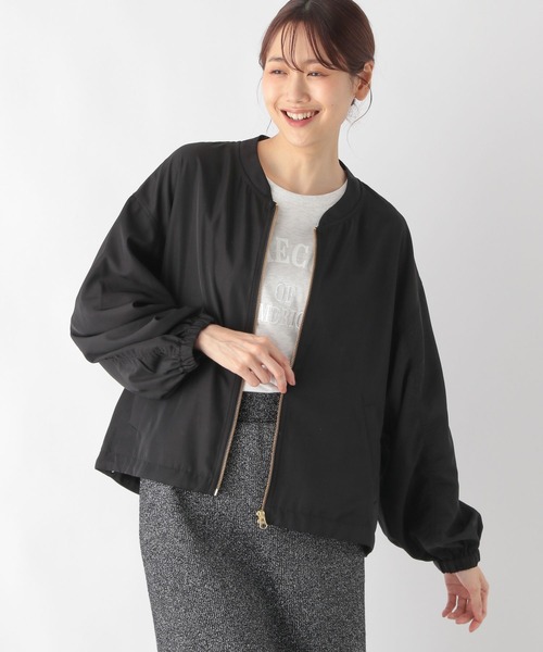 「GLOBAL WORK」 ブルゾン LARGE カーキブラウン レディース_画像4