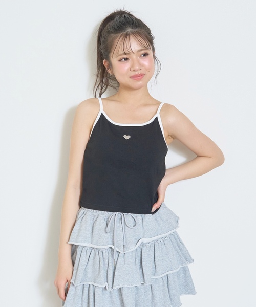 初期 希少 CATORCE タンクトップ キャミソール LOVETOXIC タンクトップ 肌着 「抗菌防臭」カップつきパイピング