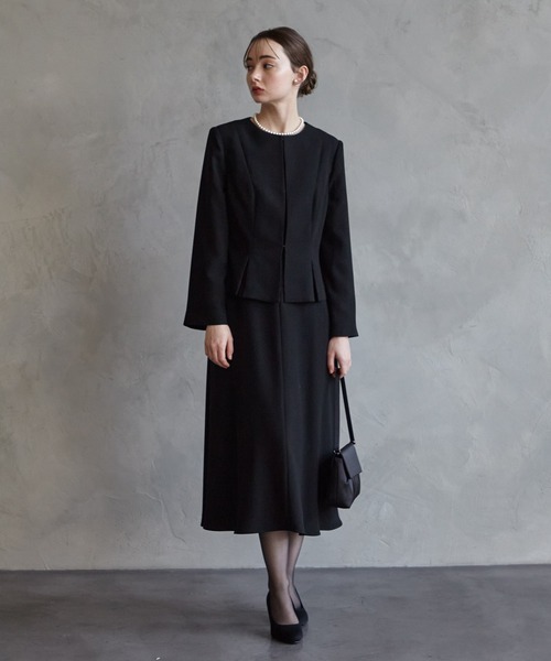 「AIMER」 長袖ワンピース LARGE ブラック レディース_画像4