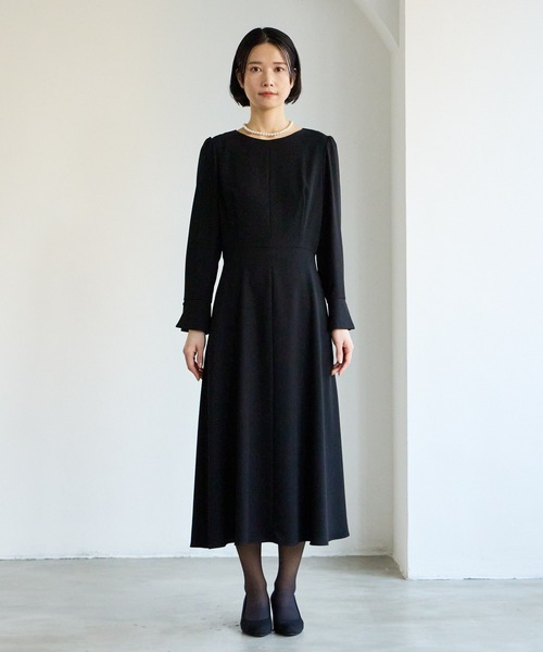 「AIMER」 長袖ワンピース LARGE ブラック レディース_画像6