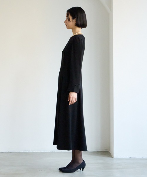 「AIMER」 長袖ワンピース LARGE ブラック レディース_画像7