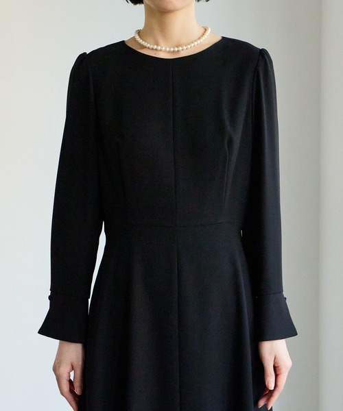 「AIMER」 長袖ワンピース LARGE ブラック レディース_画像9
