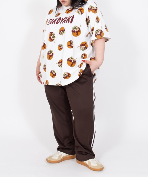 PUNYUS - 大阪限定 プニュズ Tシャツ punyus たこやき 総柄 たこ焼き 半袖 PUNYUS（プニュズ） tシャツ 半袖 たこ焼き総柄Tシャツ レディース