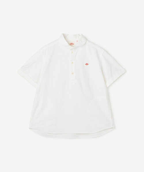 Danton（ダントン） 半袖シャツ 34 ホワイト レディース : ZOZOTOWN 