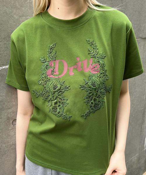Ameri（アメリ） tシャツ 半袖 26AW LACE DOCKING CONCEPT TEE
