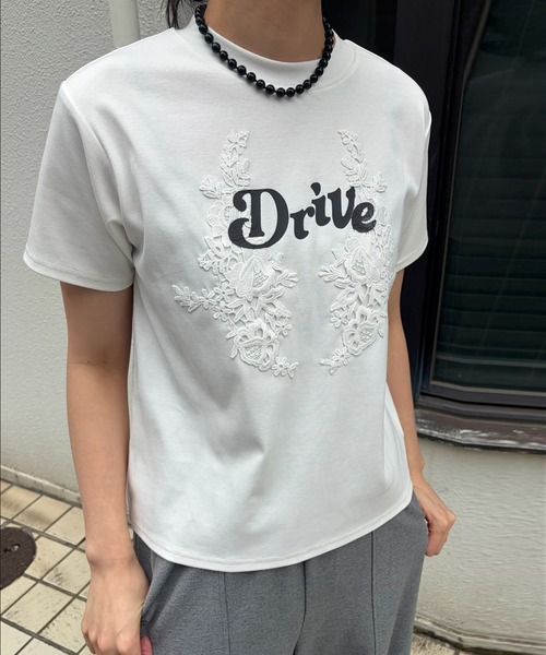 Ameri（アメリ） tシャツ 半袖 26AW LACE DOCKING CONCEPT TEE