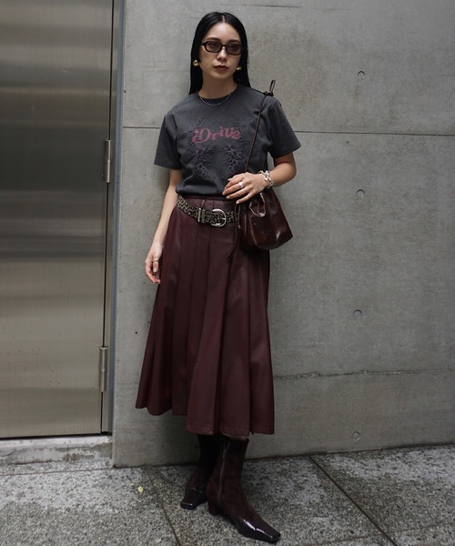 Ameri（アメリ） tシャツ 半袖 26AW LACE DOCKING CONCEPT TEE