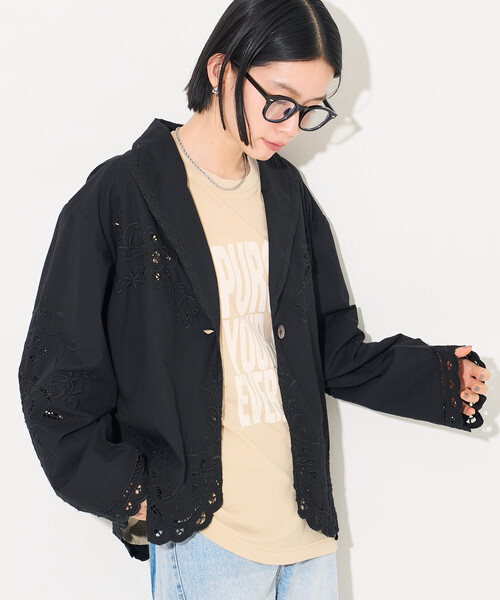 ヌキテパ ダイヤカットワークブルゾン ne Quittez pas - ＊美品