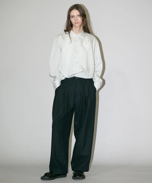 「my beautiful landlet」 長袖シャツ 0 ブラック メンズ_画像7