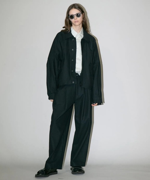 「my beautiful landlet」 長袖シャツ 0 ブラック メンズ_画像8