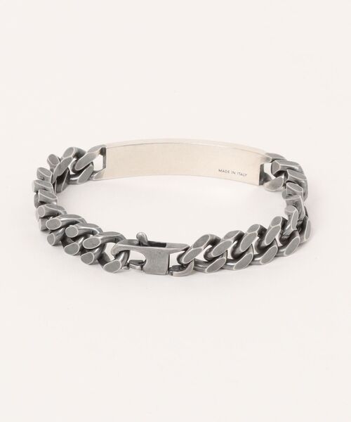 MM6 新品未使用　ブレスレット　サイズ02 MM6 ブレスレット Minimal Logo ID Tag curb bracelet レディース