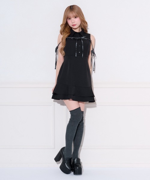 apres jour（アプレジュール） シャツワンピース X-LARGE ブラック