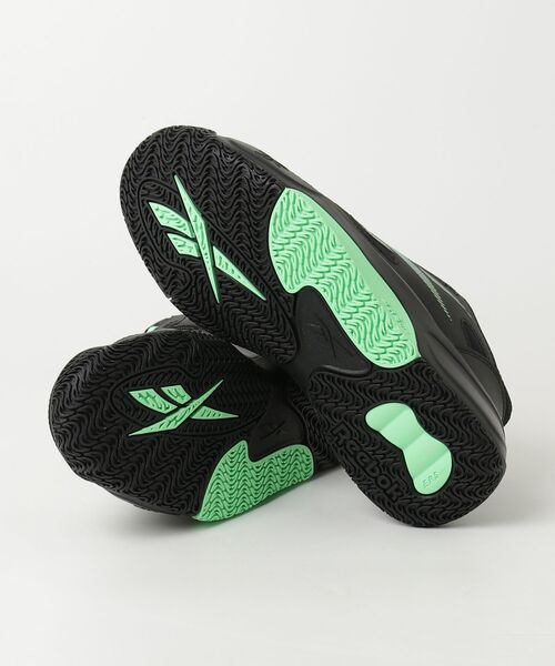 「Reebok」 ローカットスニーカー 29.0cm ブラック×グリーン メンズ_画像3