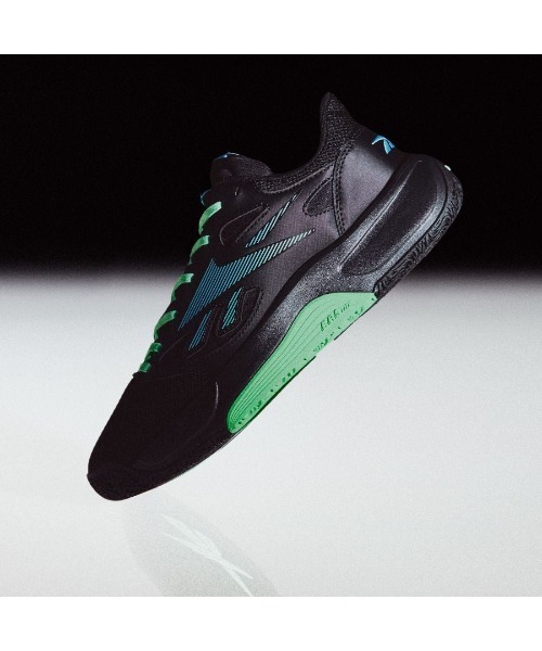 「Reebok」 ローカットスニーカー 29.0cm ブラック×グリーン メンズ_画像5