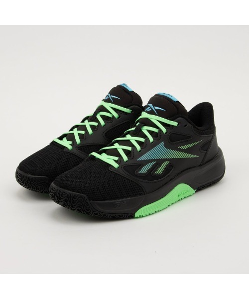 「Reebok」 ローカットスニーカー 29.0cm ブラック×グリーン メンズ_画像6