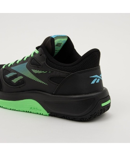 「Reebok」 ローカットスニーカー 29.0cm ブラック×グリーン メンズ_画像9