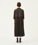 シャツワンピース スパンブロード ポケット付き...の詳細画像3