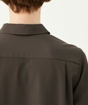 シャツワンピース スパンブロード ポケット付き...の詳細画像5
