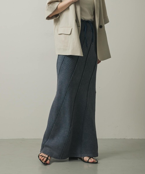「SENSE OF PLACE by URBAN RESEARCH」 ロングスカート ONE ネイビー レディース_画像2