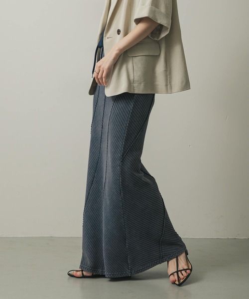 「SENSE OF PLACE by URBAN RESEARCH」 ロングスカート ONE ネイビー レディース_画像3