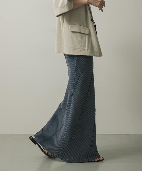 「SENSE OF PLACE by URBAN RESEARCH」 ロングスカート ONE ネイビー レディース_画像4