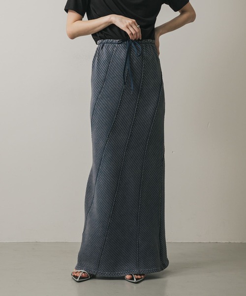 「SENSE OF PLACE by URBAN RESEARCH」 ロングスカート ONE ネイビー レディース_画像6