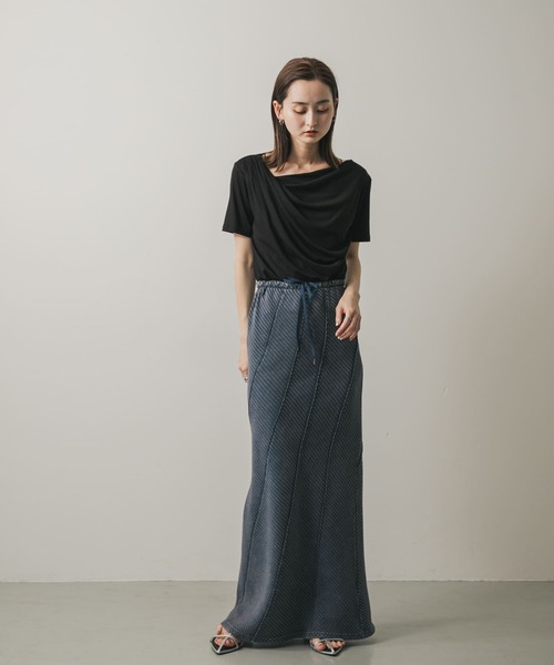 「SENSE OF PLACE by URBAN RESEARCH」 ロングスカート ONE ネイビー レディース_画像7