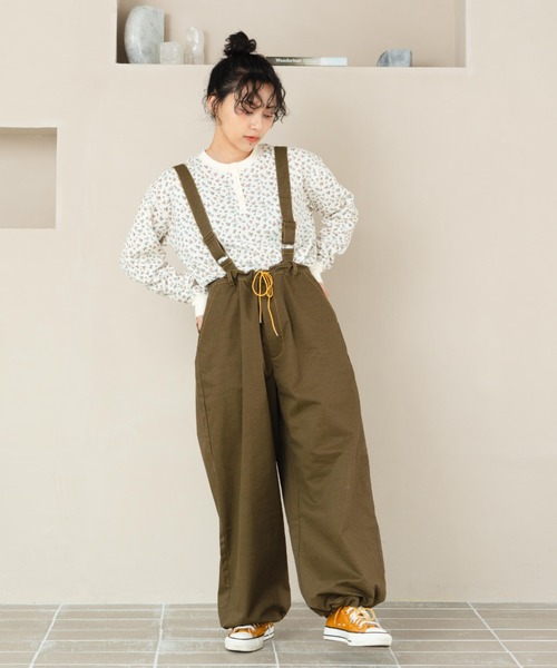 「eLur」 カーゴパンツ FREE カーキ レディース_画像9