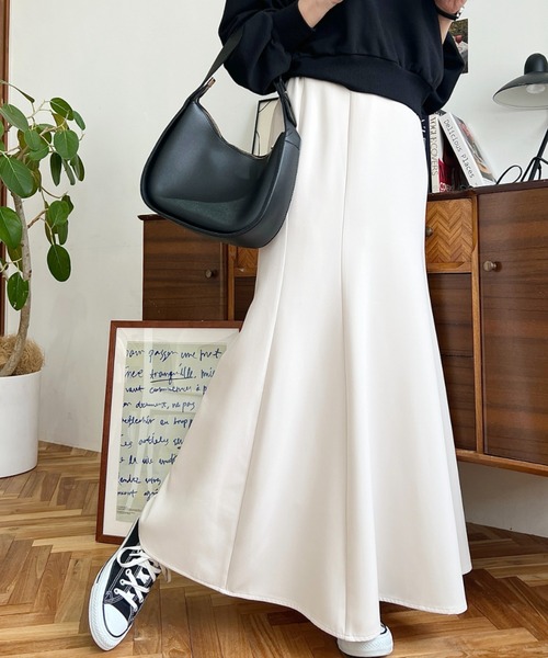 moment+ スカート 「累計販売枚数12万枚突破！」カットジョーゼット