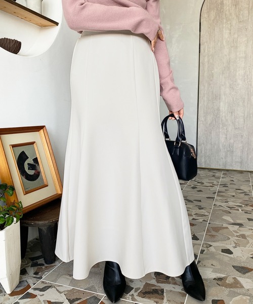 moment+ スカート 「累計販売枚数12万枚突破！」カットジョーゼット