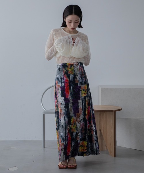 スカート アソート柄ペンシルベロアスカート : ZOZOTOWN Yahoo!店