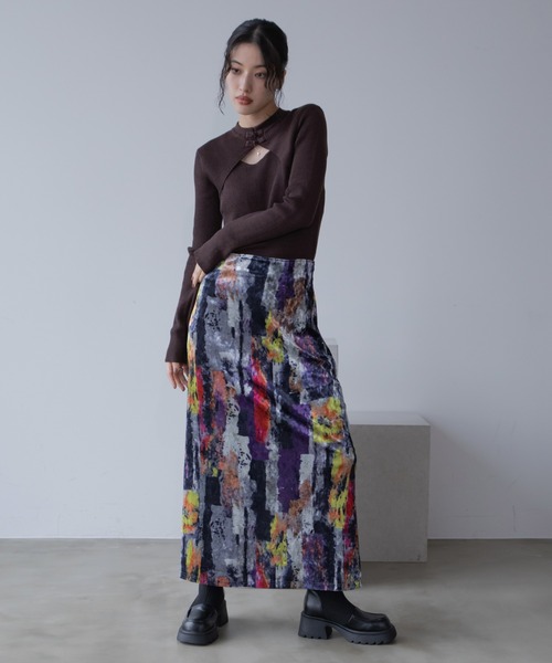 tTODAYFULPencilVelourSkirtペンシルベロアスカート TODAYFUL（トゥデイフル）の「TODAYFUL Pencil Velour Skirt ペンシル
