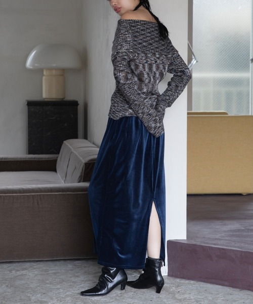 tTODAYFULPencilVelourSkirtペンシルベロアスカート TODAYFUL（トゥデイフル）の「TODAYFUL Pencil Velour Skirt ペンシル