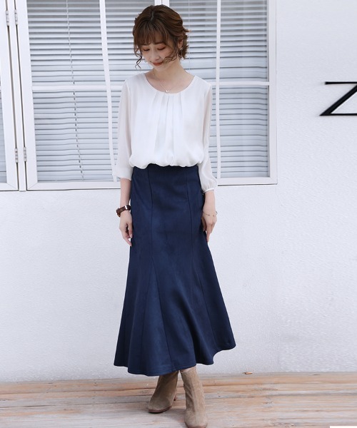 ブラウス シャツ フロントタックシフォンブラウス レディース