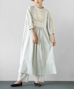 NINA RICCI】ニナリッチ white 穴 刺繍 綿レース生地 バルーン 石川県の公立高校 ニナリッチ レース チュニック チュニック