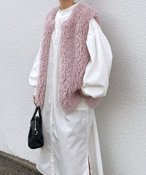 【23区】エコファーベスト　ジレ ECOPEL エコファー ジレ / 23区 | ファッション通販 【公式通販
