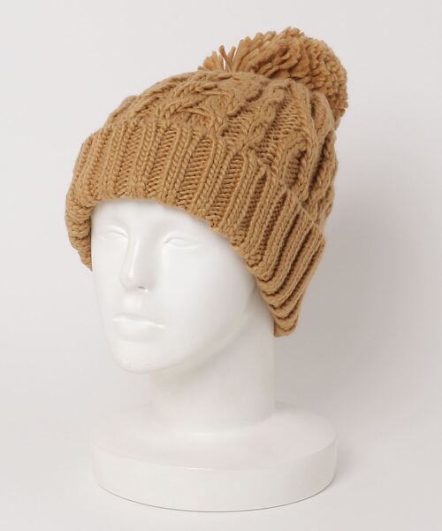 Per sist ence（パーシエンス） ニット帽 ニットキャップ ポンポン