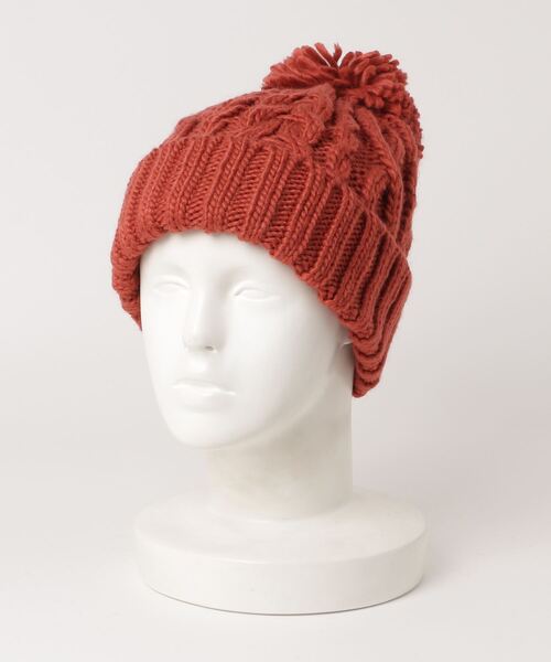 Per sist ence（パーシエンス） ニット帽 ニットキャップ ポンポン